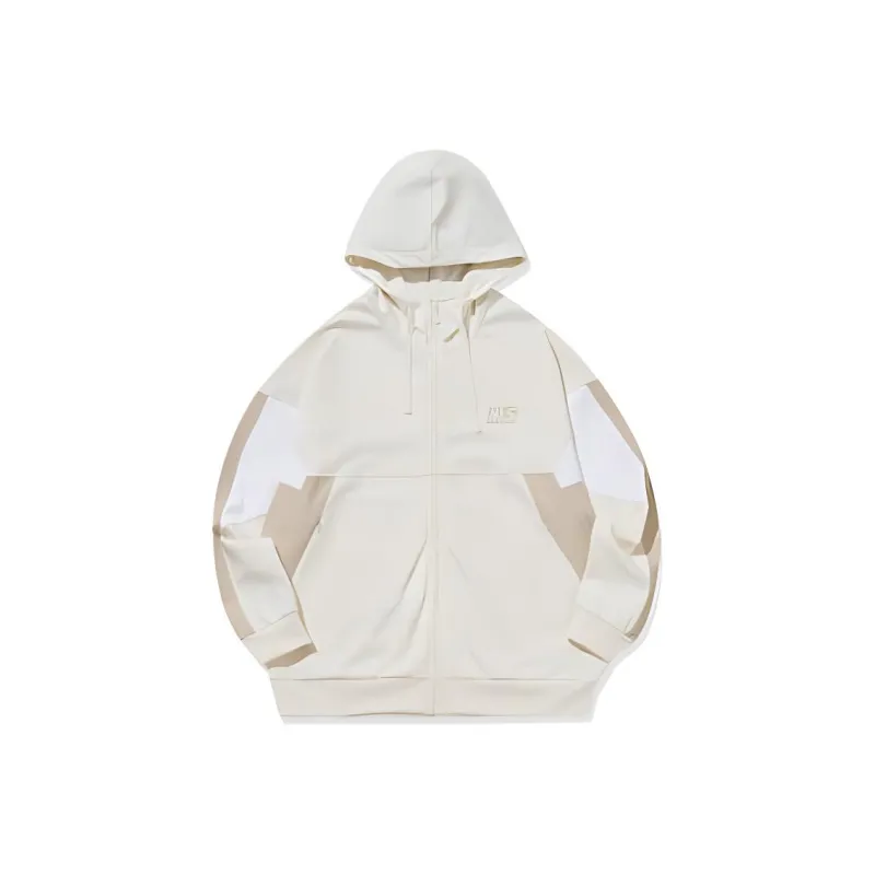 QIAODAN Sweatshirt Men's Cream White/Birch Wood-0