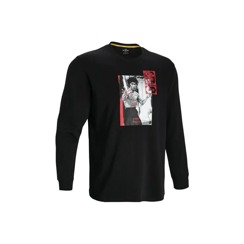 Under Armour x LIXIAOLONG LIANMINGKUAN UA Spring Collection Bruce Lee Collaboration Sweatshirt Men's Black-0