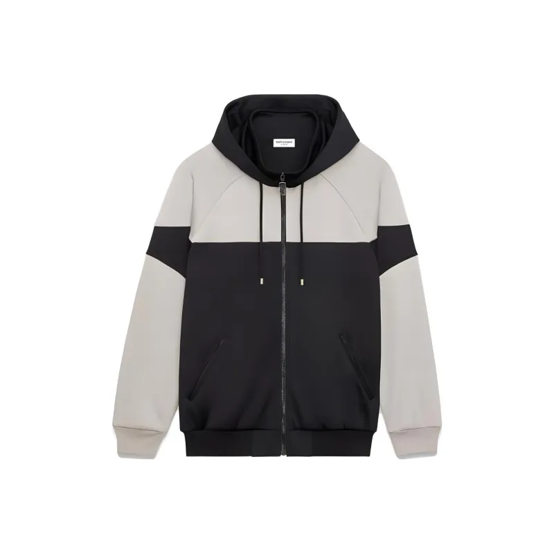 SAINT LAURENT Panelled Hooded Jacket-0