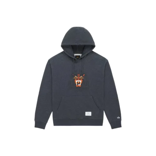 Alpha Industries Sweatshirts Men Charcoal Gray