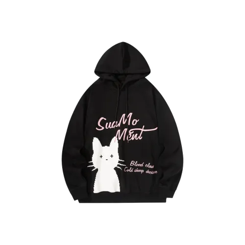 Suamoment Loose Fit Casual American Hoodie Sweatshirt Unisex