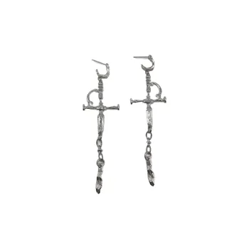 RESETSOUL White Gold Plated Copper Stud Earrings Unisex