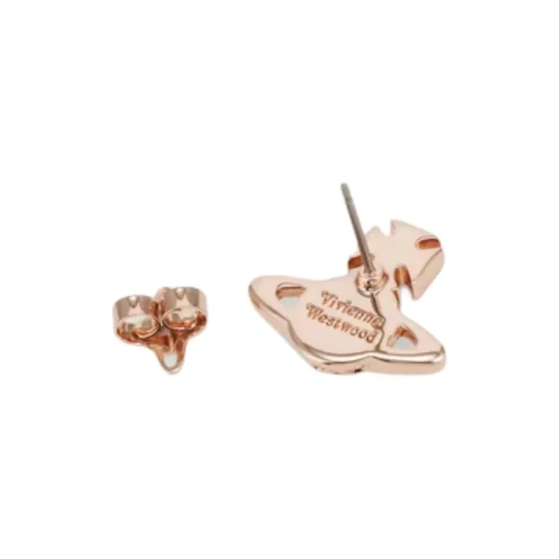 Vivienne Westwood Brass Earrings Women's Pink Gold-3