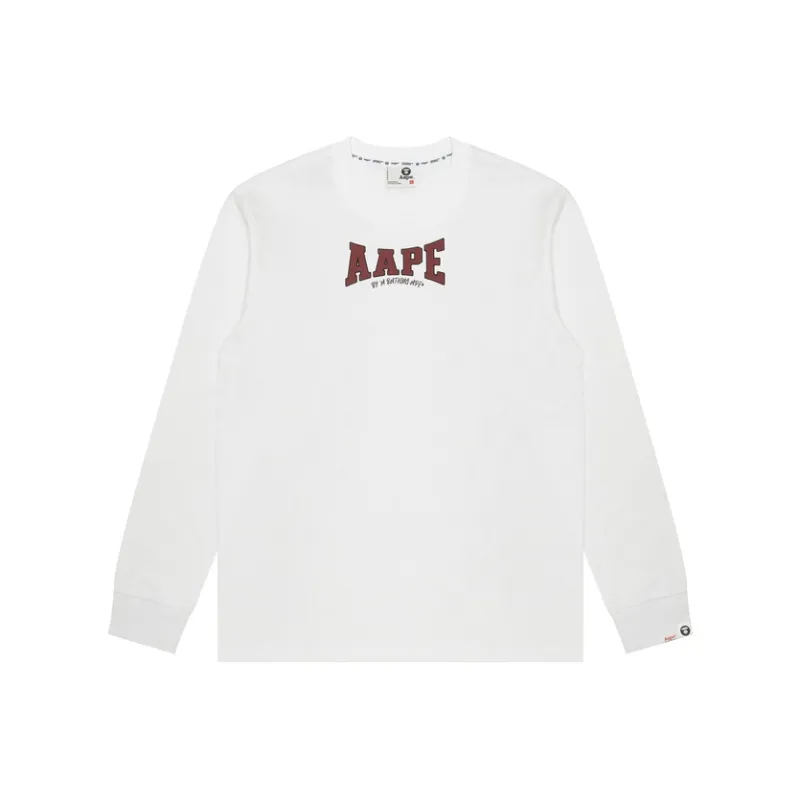 Aape Logo print Long sleeved T shirt-2