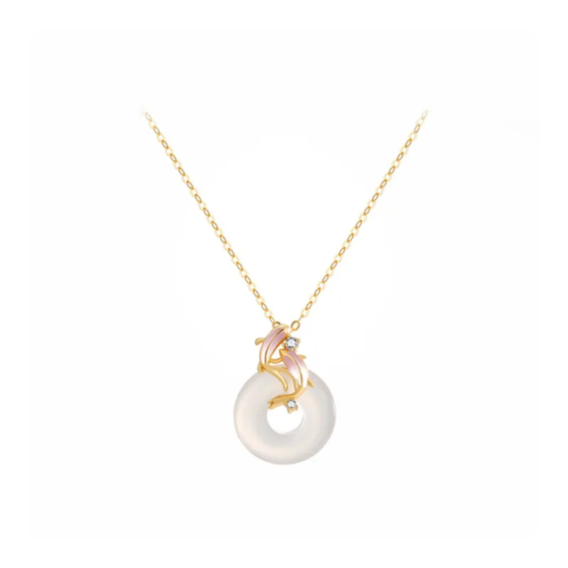 Ancient Jewelry Chalcedony Necklaces Women's-3