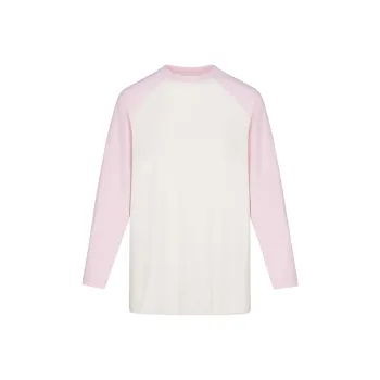 SKIMS RAGLAN LONG SLEEVE T-SHIRT T-Shirt Unisex Marble Cherry Blossom Multicolor
