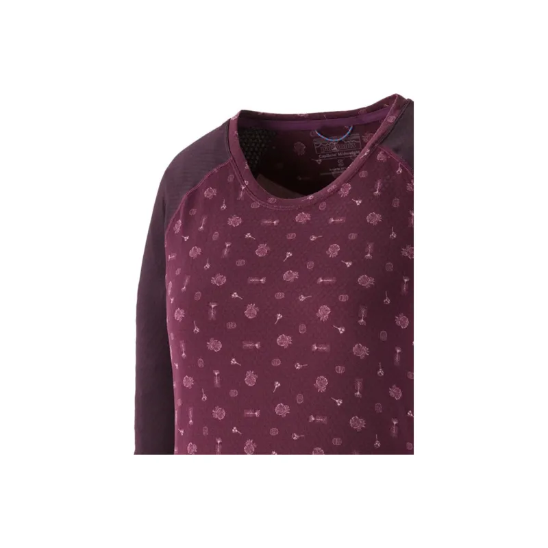 Patagonia Capilene Midweight Crew-Fire Floral Night Plum Sweatshirt Women's Night Plum-3