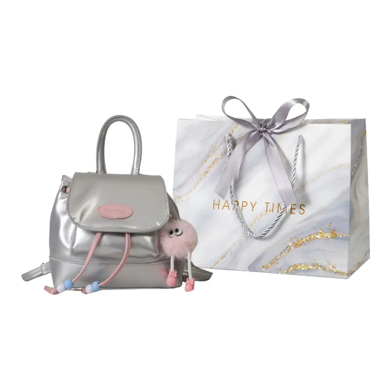 Miss Angel PU Backpack Medium Size Women's Multicolor-18