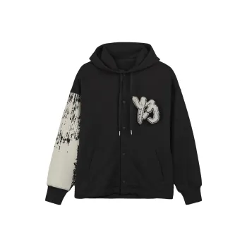 Y 3 Logo print Press stud Hoodie