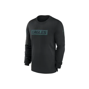 Nike Philadelphia Eagles Sideline Player Team Issue Men's Nike Dri FIT Long Sleeve Top