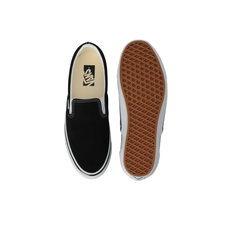 Vans Slip on 98 Anti Slip Wear Resistant Low Top Skateboard Shoes Unisex Black-3