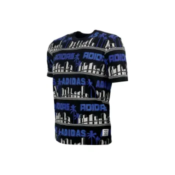 Adidas Koszulka T-Shirt Men's White/Blue/Black