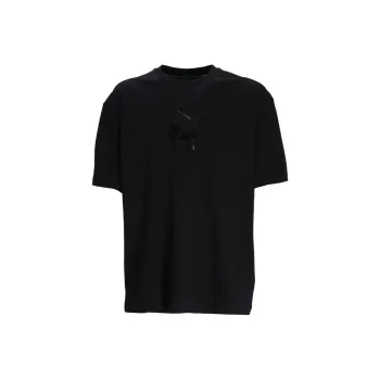 HUGO BOSS Logo Embossed Crewneck T Shirt