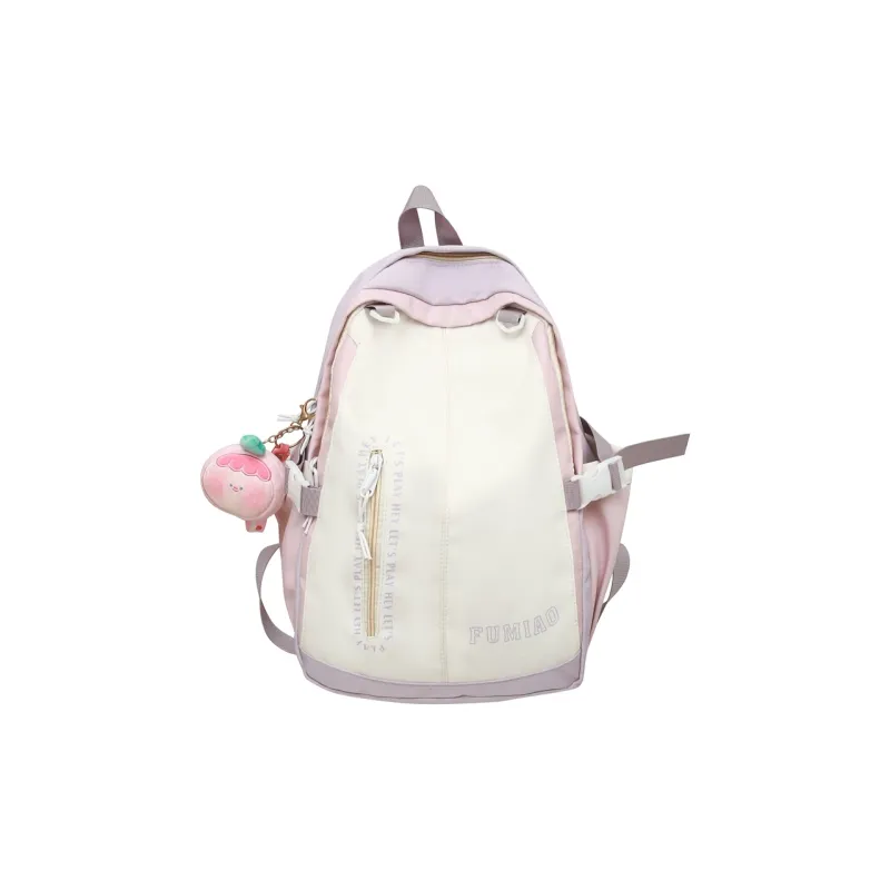H YXIANG Nylon Backpack Regular Women's Multicolor-3