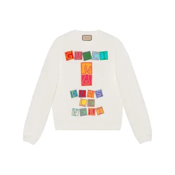 GUCCI Dans Le Vert Cotton Sweatshirt