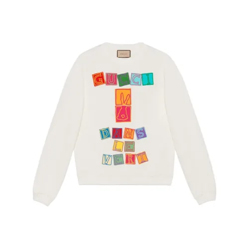 GUCCI Dans Le Vert Cotton Sweatshirt