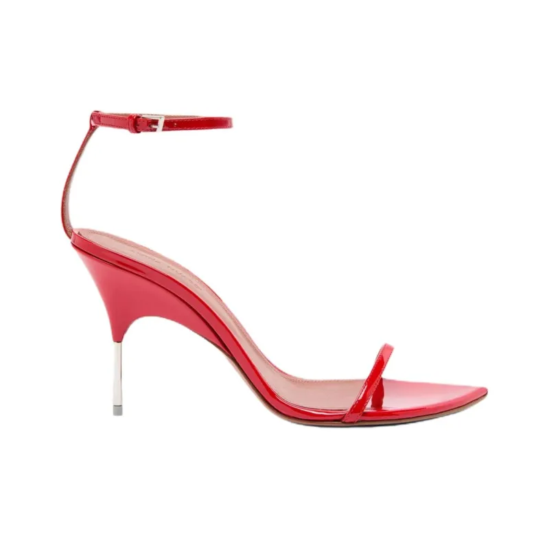 AMINA MUADDI Bruna Strap Sandals 9.5cm Women's Red-1