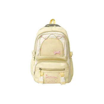 Single Warehouse Composite Cloth Backpack Women's Yellow/Pink/Black/Blue/Green