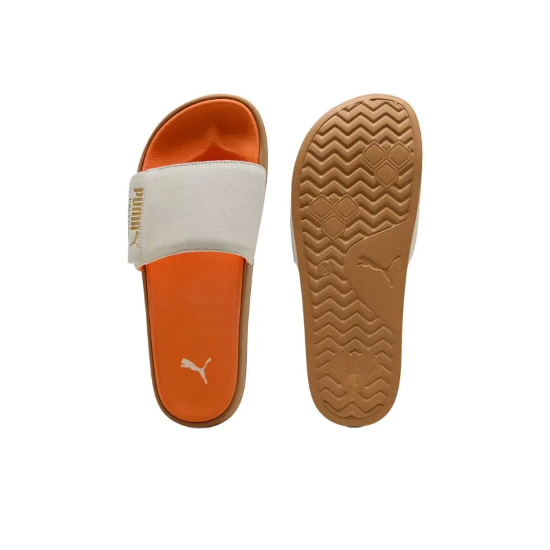 PUMA Leadcat 2.0 Slip Resistant Slide Slippers Unisex White Orange-4