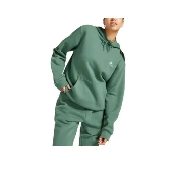 Converse Go-To Embroidered Star Chevron Standard-Fit Fleece Hoodie Sweatshirt Unisex Green