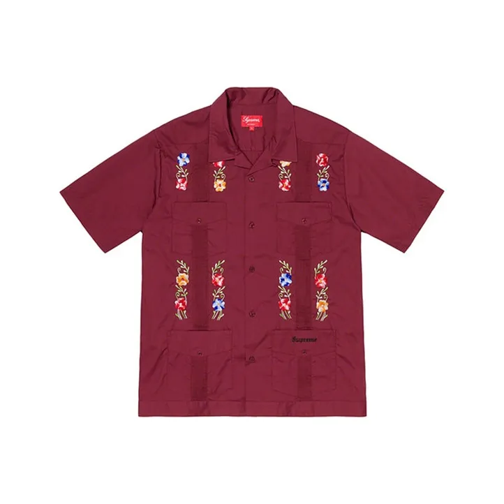 Supreme Flowers Guayabera S/S Shirt-0