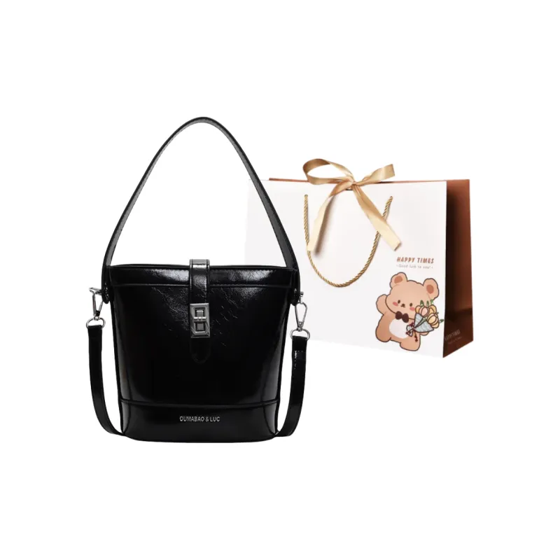ERANGBEAR PU Bucket Bag, One Shoulder Handbag Women's Multicolor-5