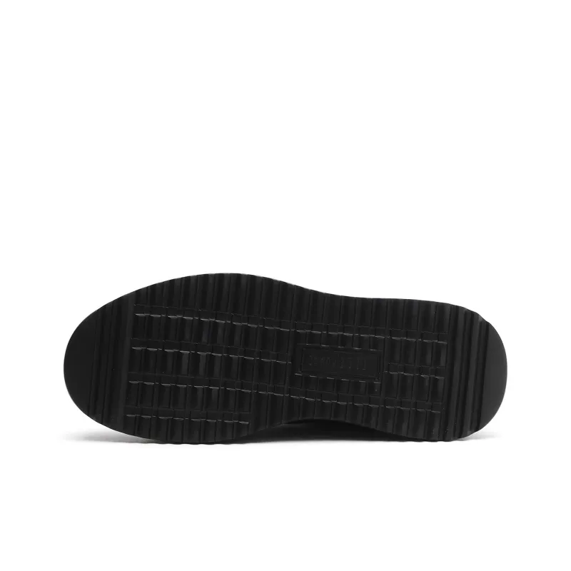 ELLE HOMME Low Top Skateboard Shoes Men's Black-3