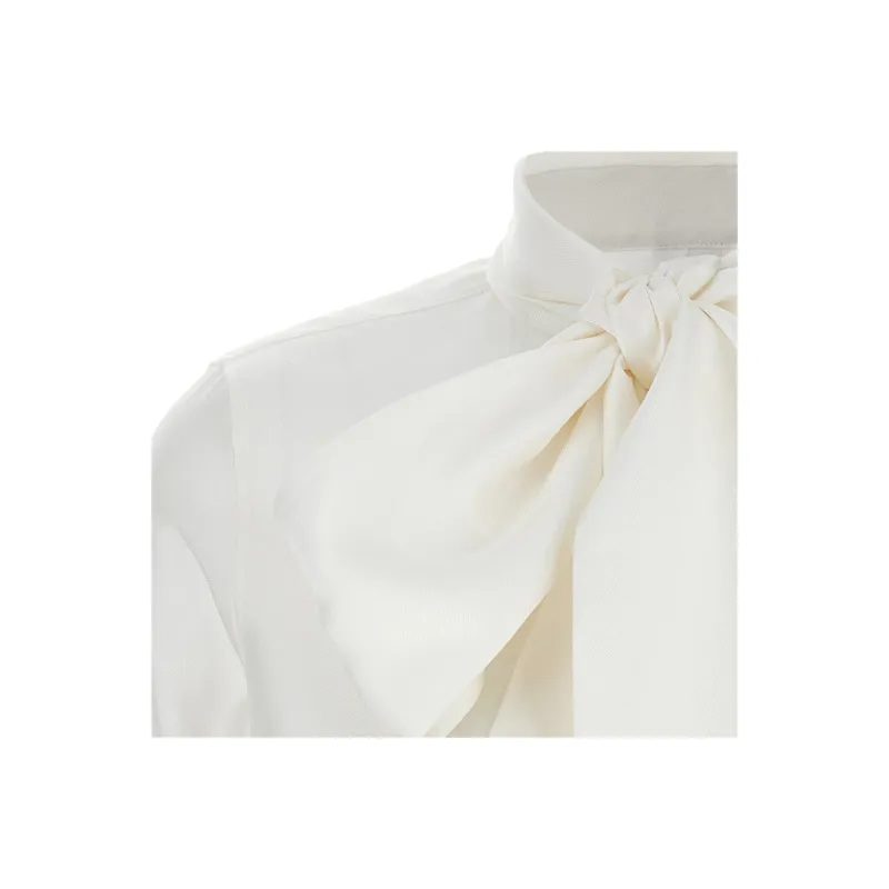 THOM BROWNE Bow Collar Blouse-3