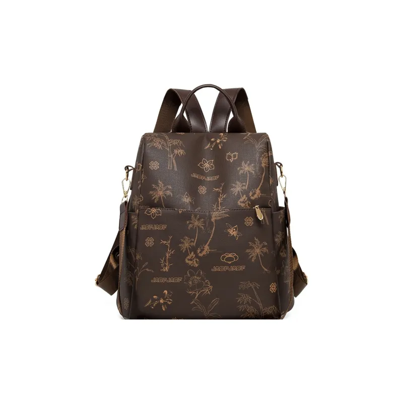 FCTOSSR Soft Leather Backpack Regular Women's White/Brown-4