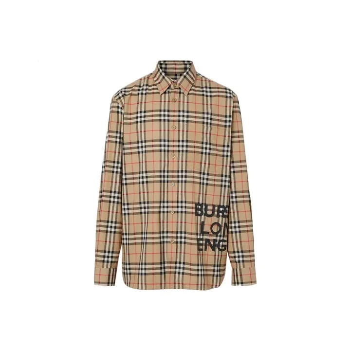 Burberry Shirt Fall Men's Earth Tone-0