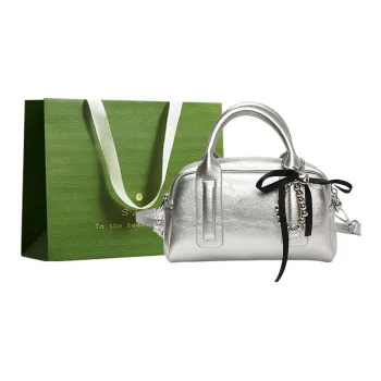Three Ducklings PU Handbag Regular Women's Ecru/Silver/Black/Pink/Green