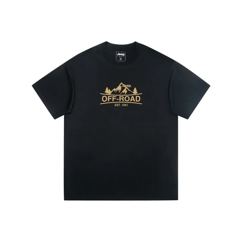 Jeep Garden Mori T-Shirt Unisex Black-0