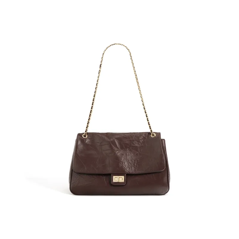 H YXIANG Cow Leather Shoulder Bag Women's Multicolor-1