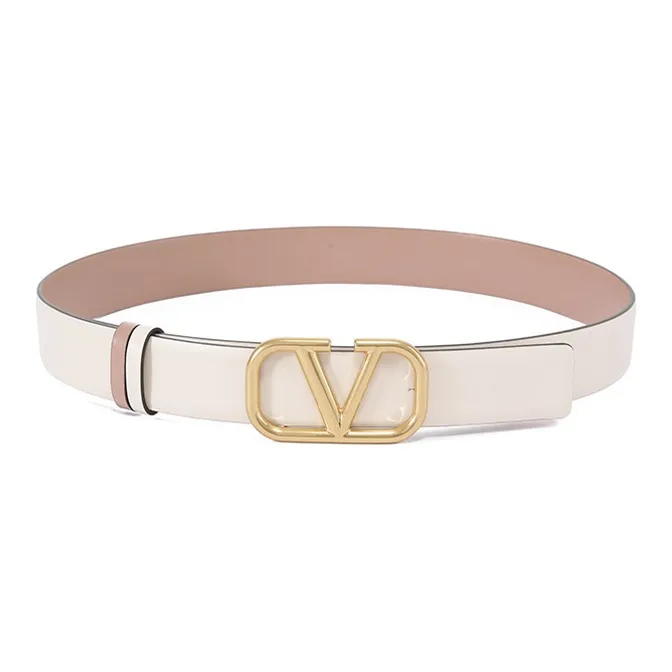 Valentino VLogo Signature Buckled Reversible Belt-4