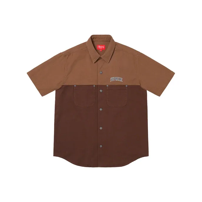 Supreme 2 Tone Denim S/S Shirt-0