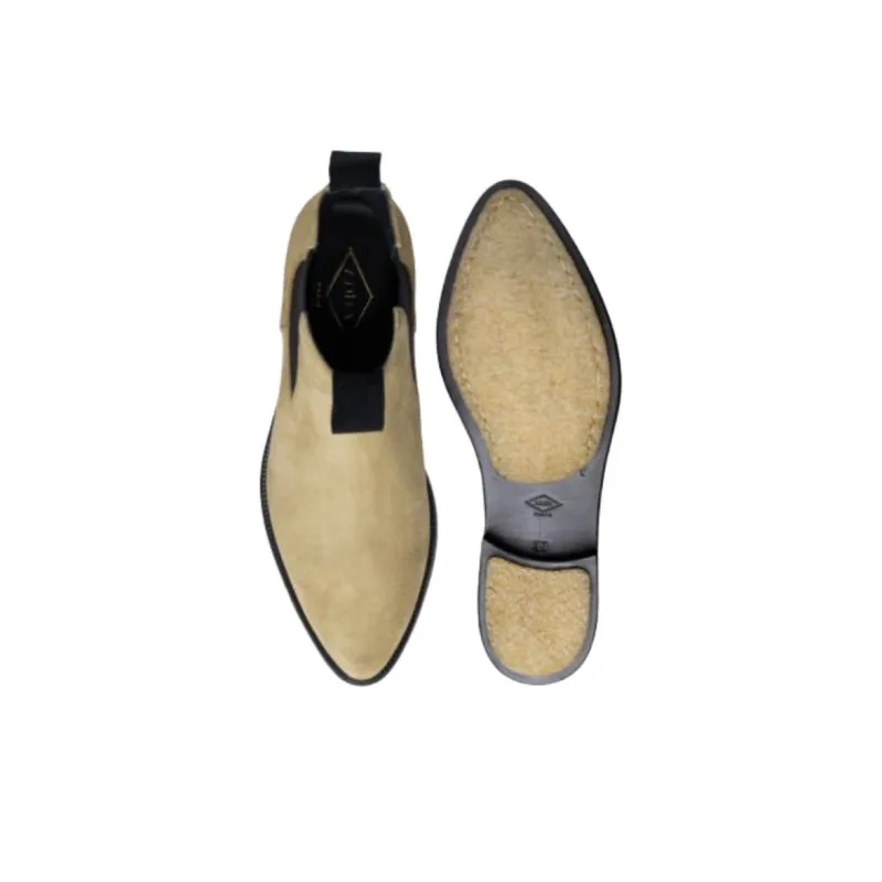 ADIEU PARIS Type 192 Short Chelsea Boots Women's Sand-3