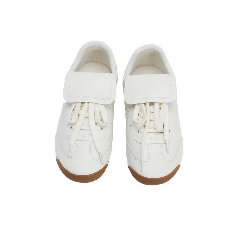 URBAN REVIVO Slip Resistant Low Top Casual Shoes Women's Ecru-2