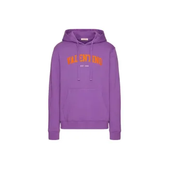 Valentino Logo Printed Long Sleeved Hoodie