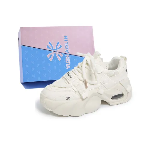 YUZHAOLIN Anti Slip And Wear Resistant Height Increasing Low Top Chunky Sneakers Women's