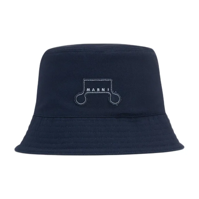 MARNI Logo appliqué Bucket Hat-0
