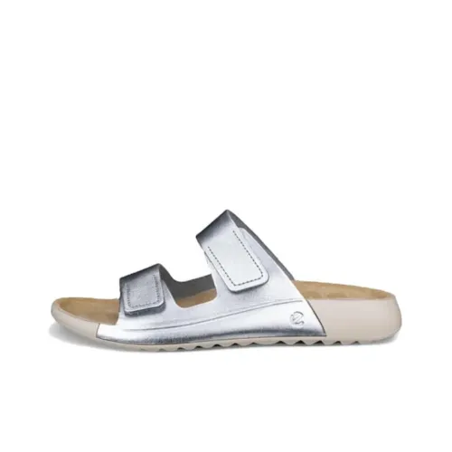 Ecco Cozmo Slide Slippers Women's Silver