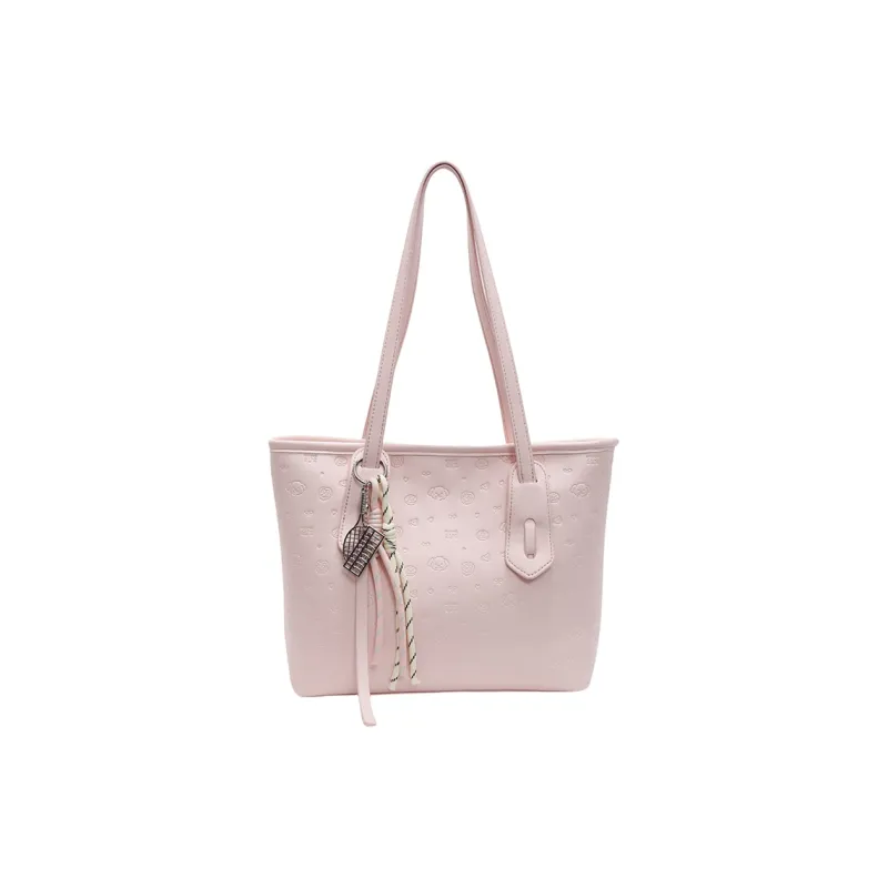 HCXK PU Tote Bag, Shoulder Bag Women's Blue/Pink/Black/White-5