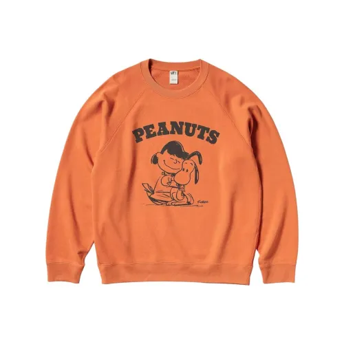 UNIQLO Uniqlo X PEANUTS Co-branded Series Sweatshirt Unisex Orange Yellow
