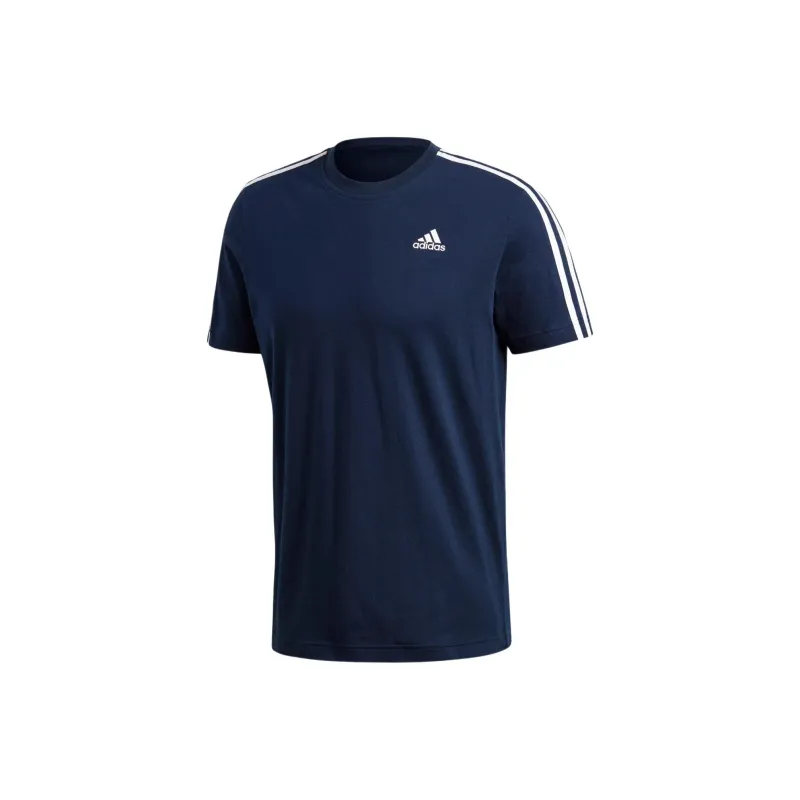Adidas ESSENTIALS CLASSICS 3-STRIPES TEE T-Shirt Men's Marine Blue-0