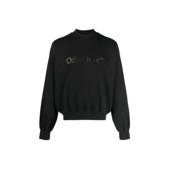 OFF WHITE Bookish Laund Boxy Crewneck