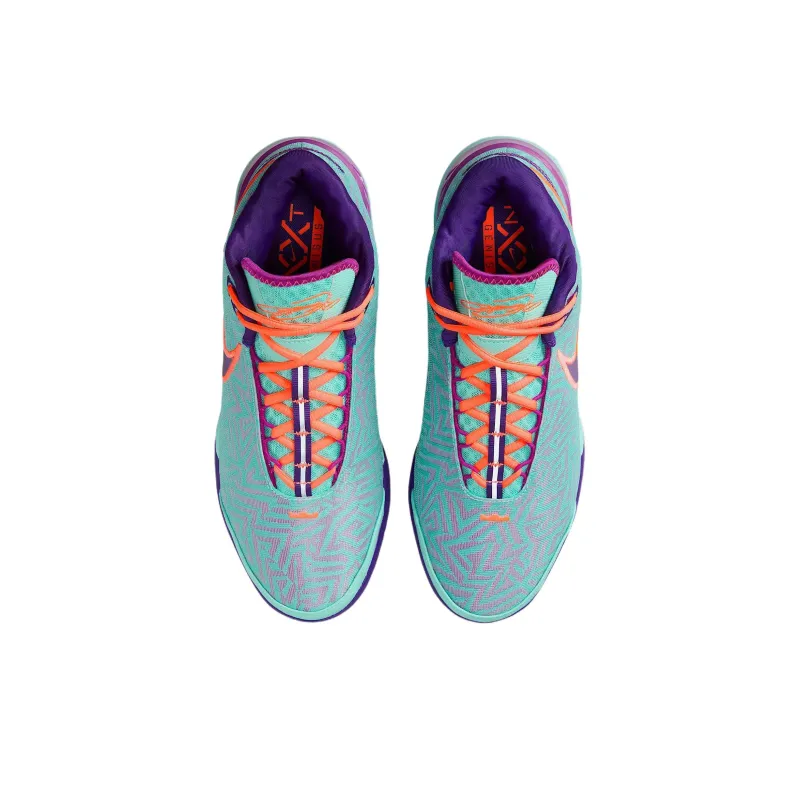 Nike Anti Slip Wear Resistant Mid Top Basketball Shoes Unisex Blue-3