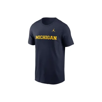 JORDAN Michigan Wolverines Primetime Wordmark Men's JORDAN College T Shirt