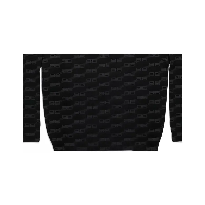 Balenciaga Bb Monogram Crewneck Black-2