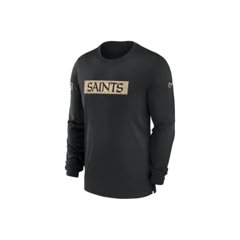 Nike New Orleans Saints Sideline Player Team Issue Men's Nike Dri FIT Long Sleeve Top