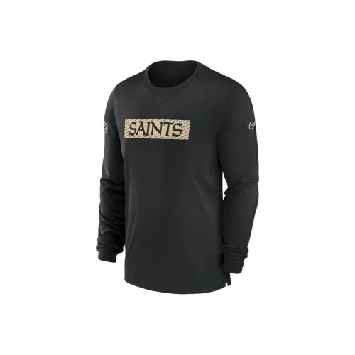 Nike New Orleans Saints Sideline Player Team Issue Men's Nike Dri FIT Long Sleeve Top